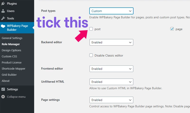 how to activate WPBakery Page Builder in wordpress blog post 