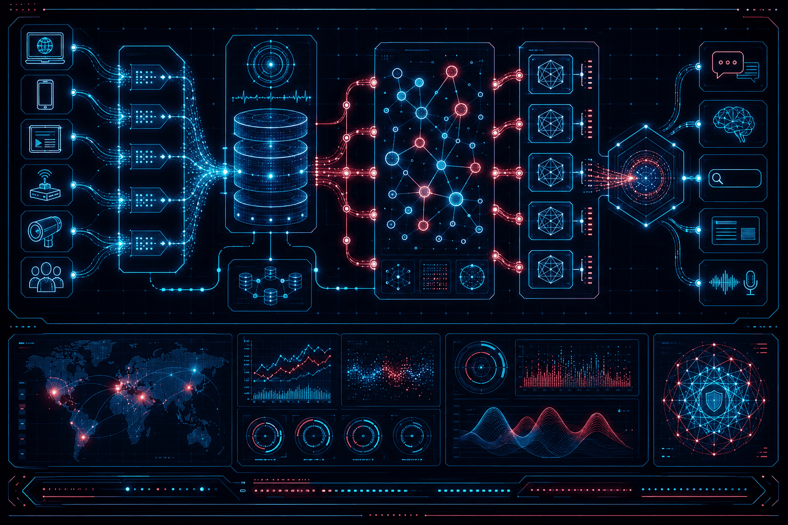 Systems diagram of high-velocity content ingestion and dynamic edge cache purging for conversational RAG engines.